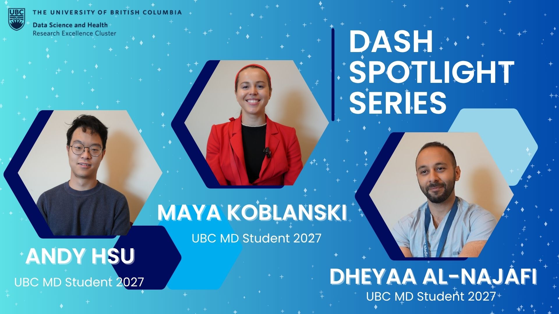Meet Maya Koblanski, Andy Hsu, and Dheyaa Al-Najafi