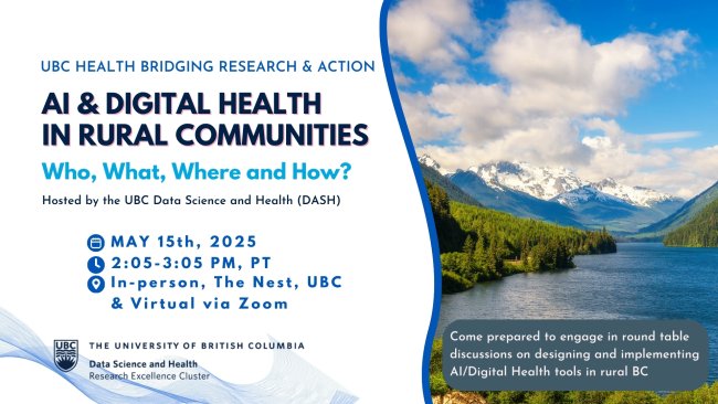 AI & Digital Health in Rural Communities Discussion Session